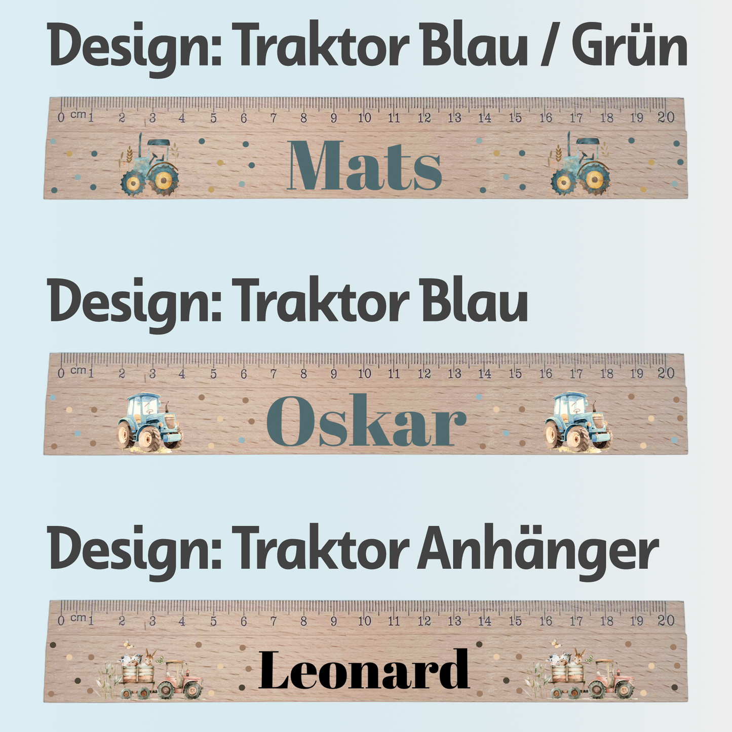 Lineal 20cm Personalisiert