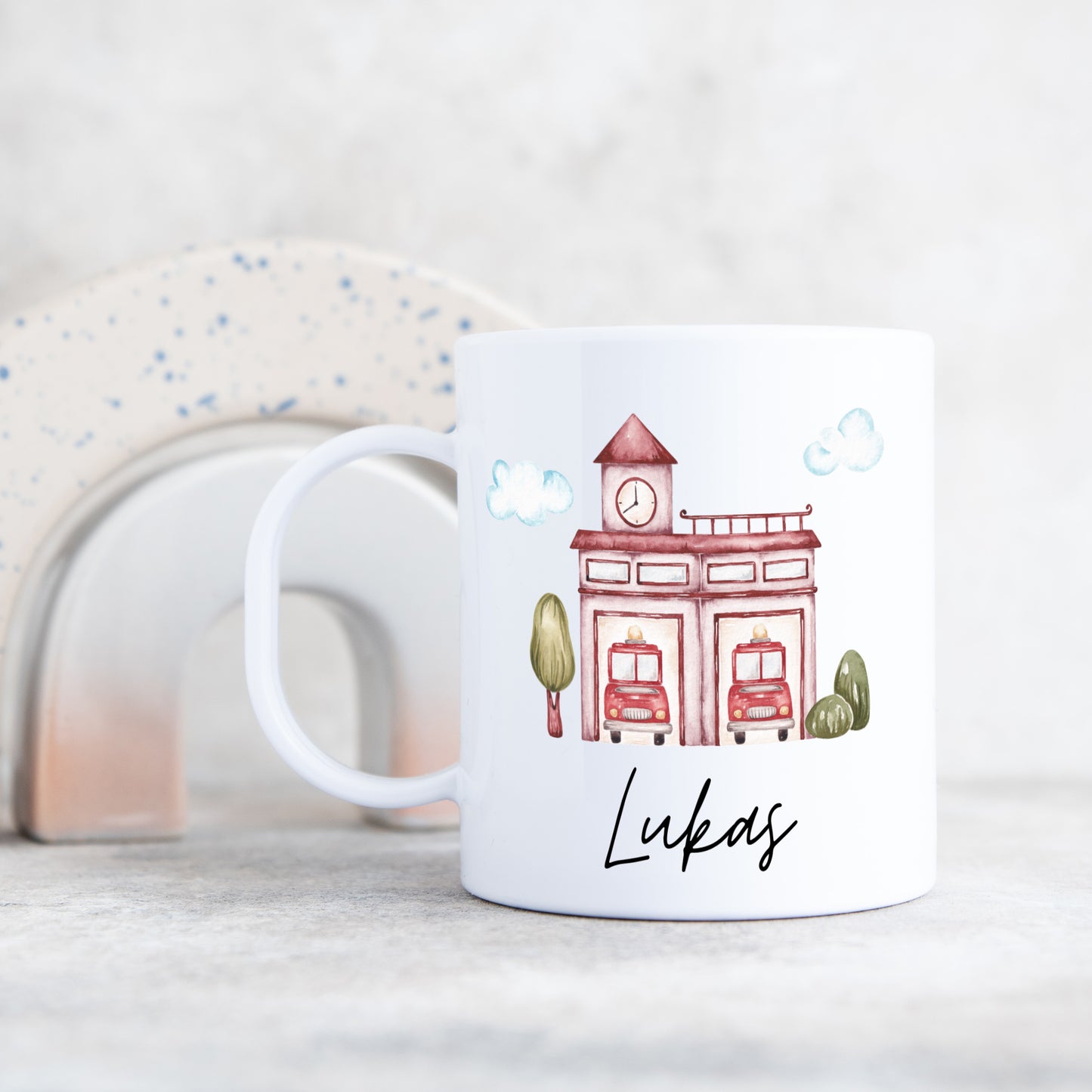 Kunststofftasse Feuerwehr