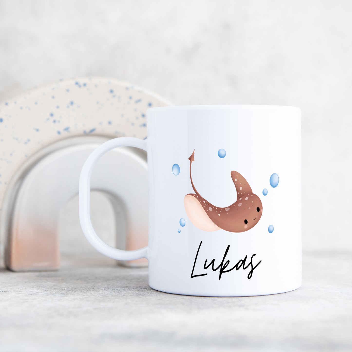 Kunststofftasse Meerestiere