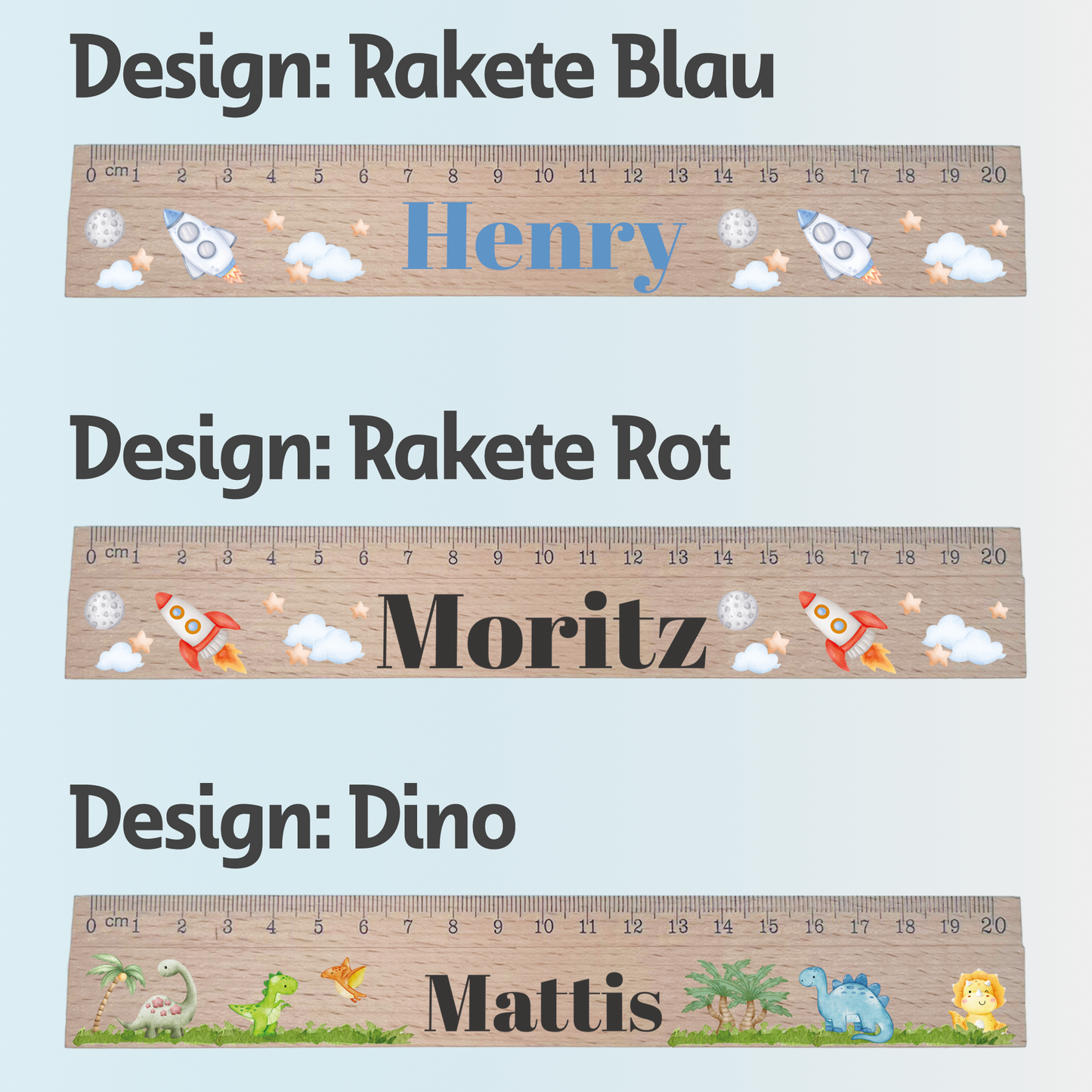 Lineal 20cm Personalisiert