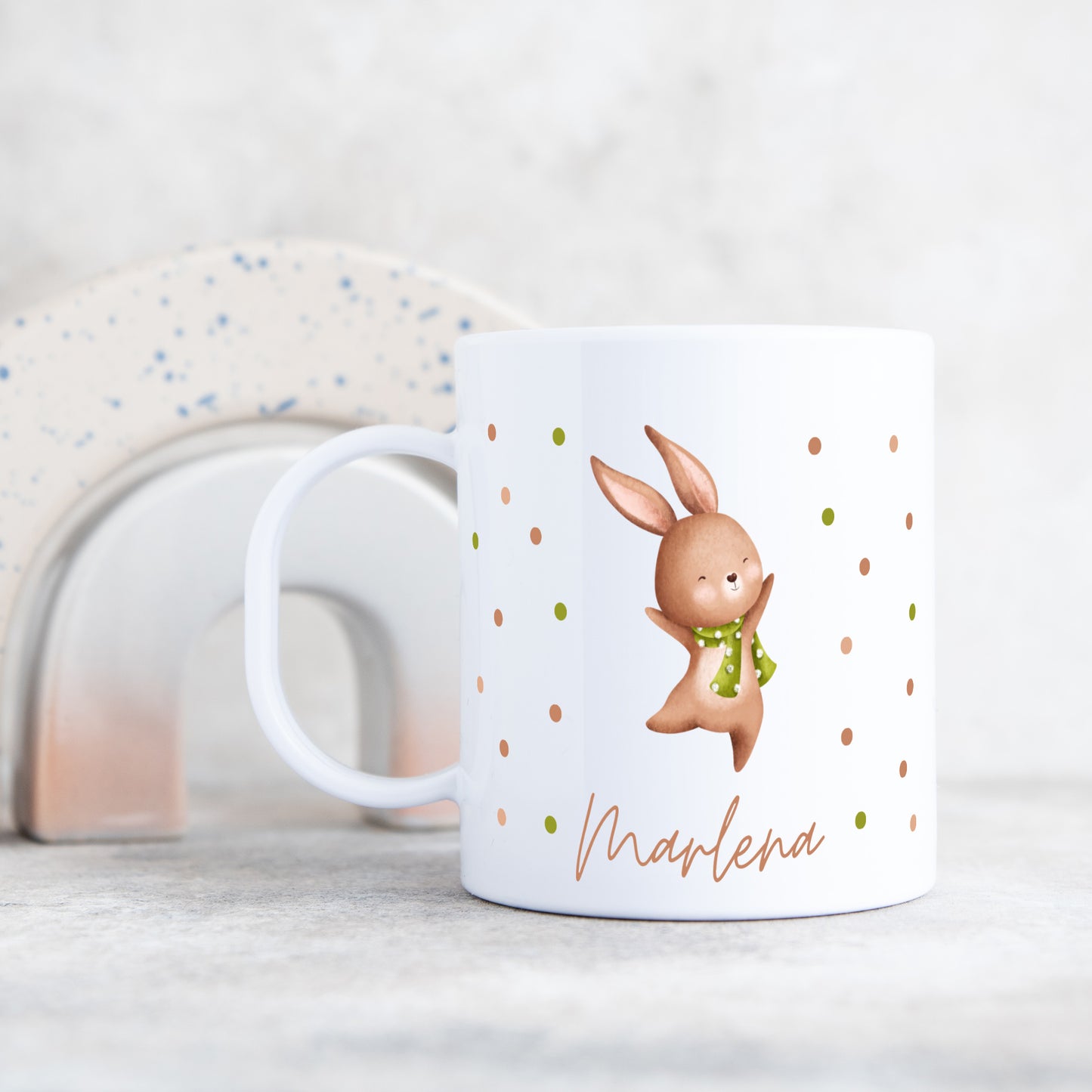 Kunststofftasse niedliche Waldtiere