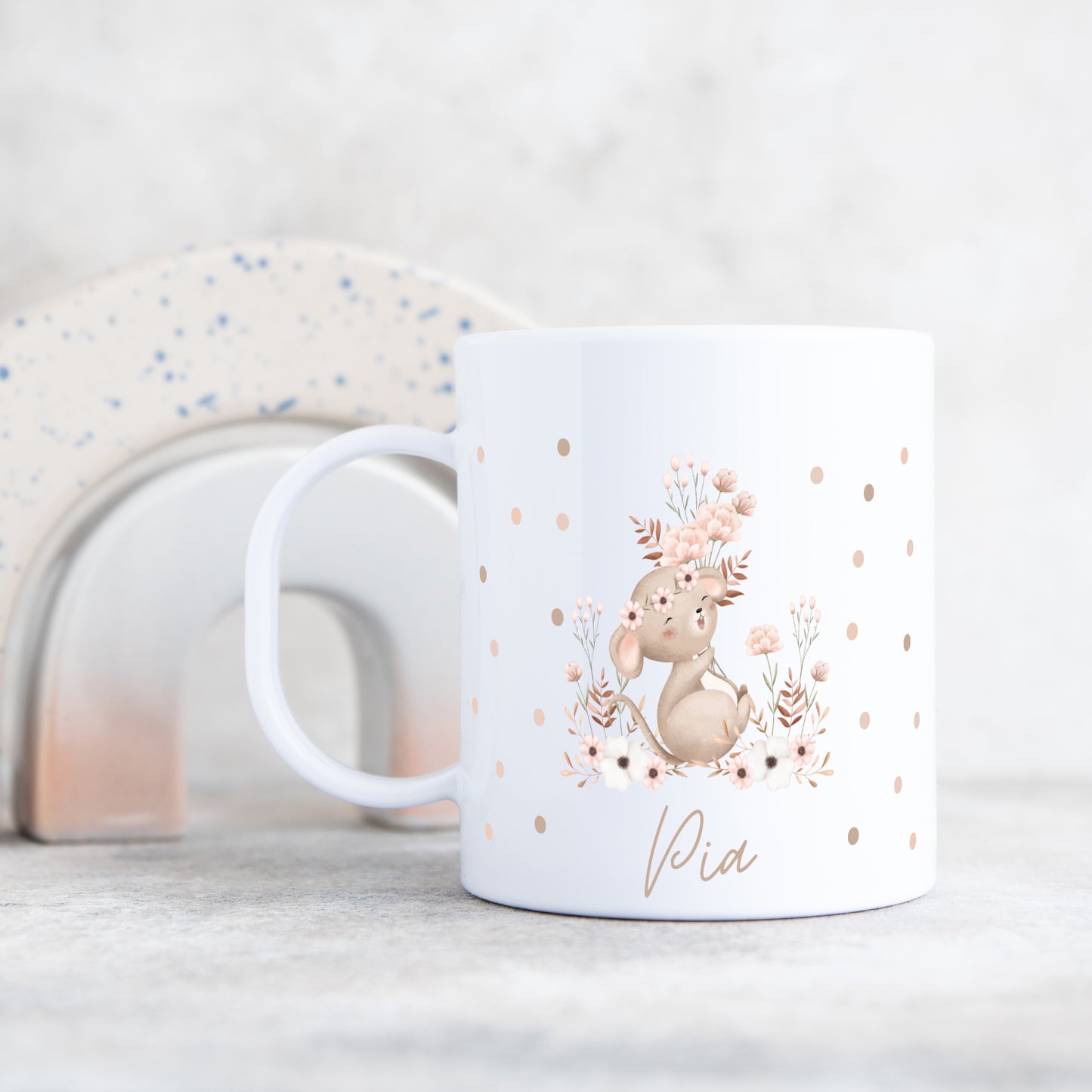 Kunststofftasse niedliche Waldtiere