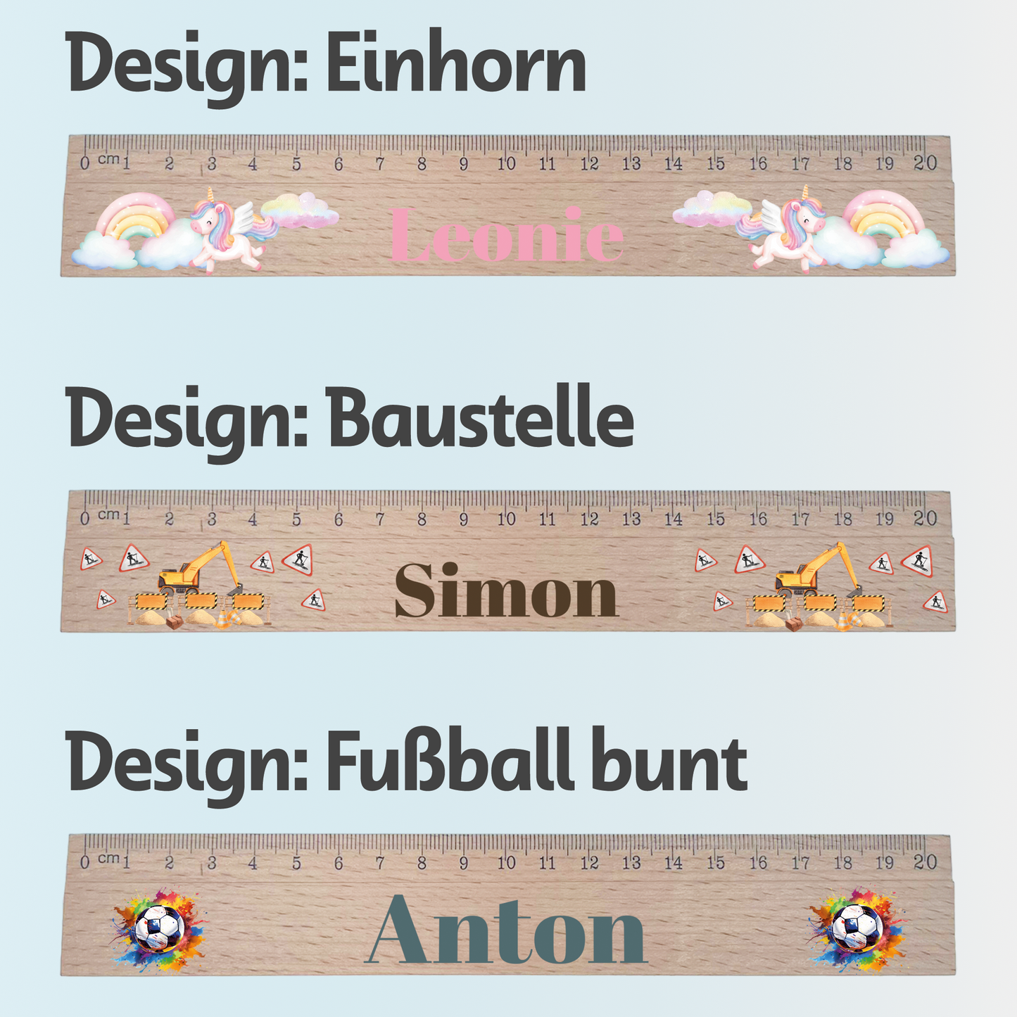 Lineal 20cm Personalisiert