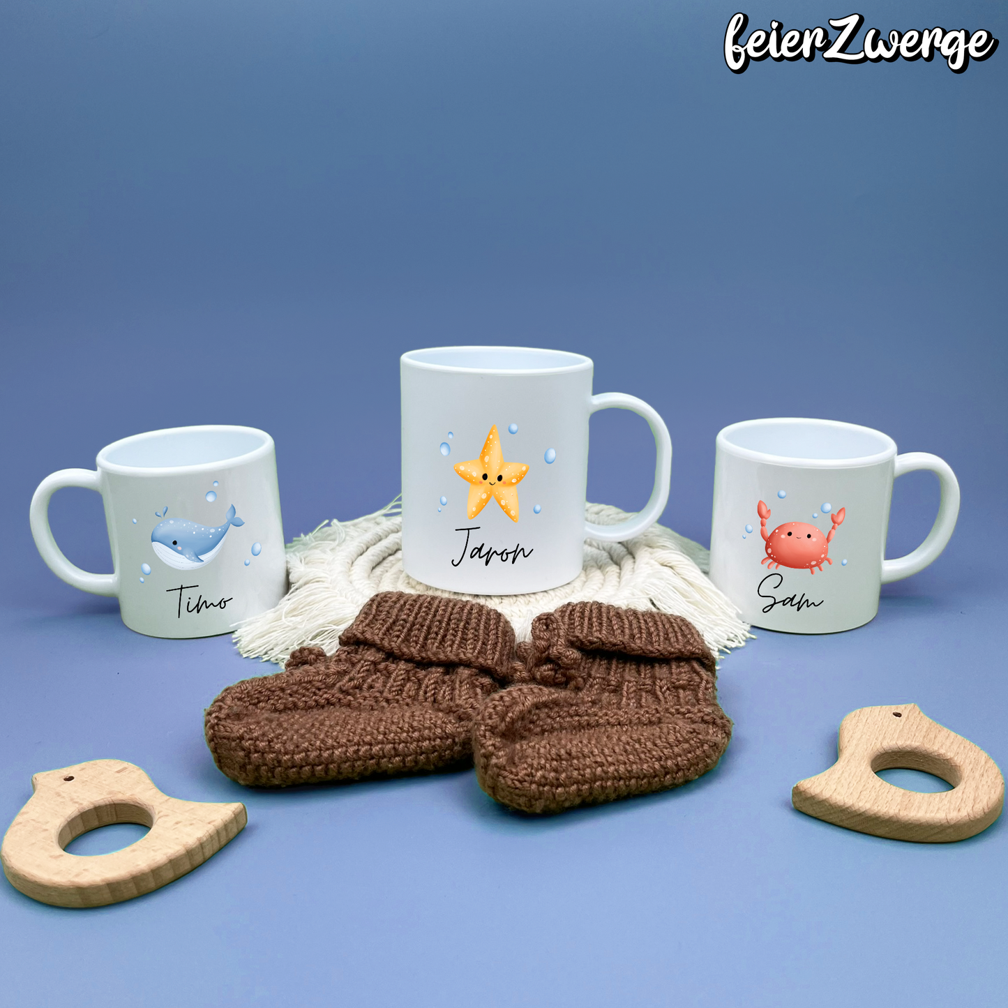 Kunststofftasse Meerestiere