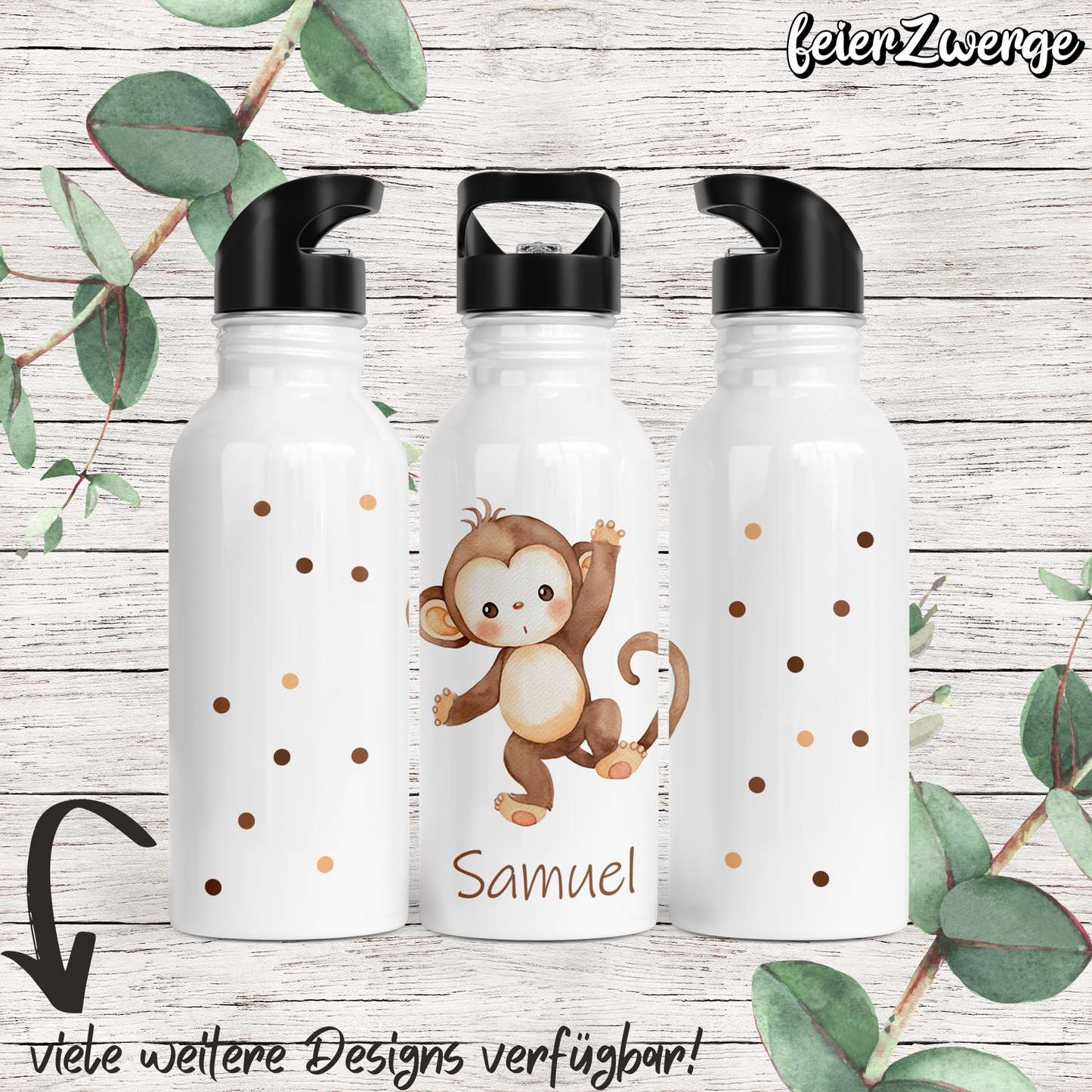 Trinkflasche Tiere Punkte