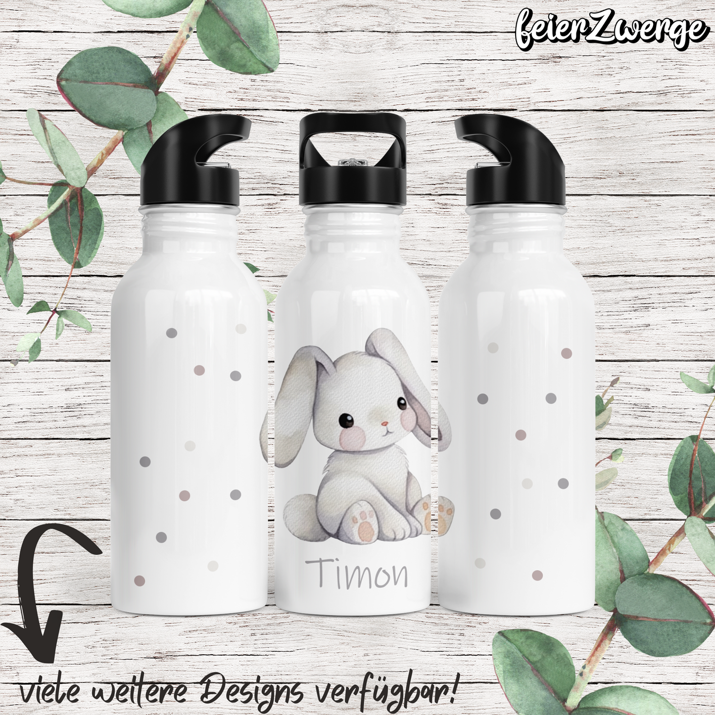 Trinkflasche Tiere Punkte