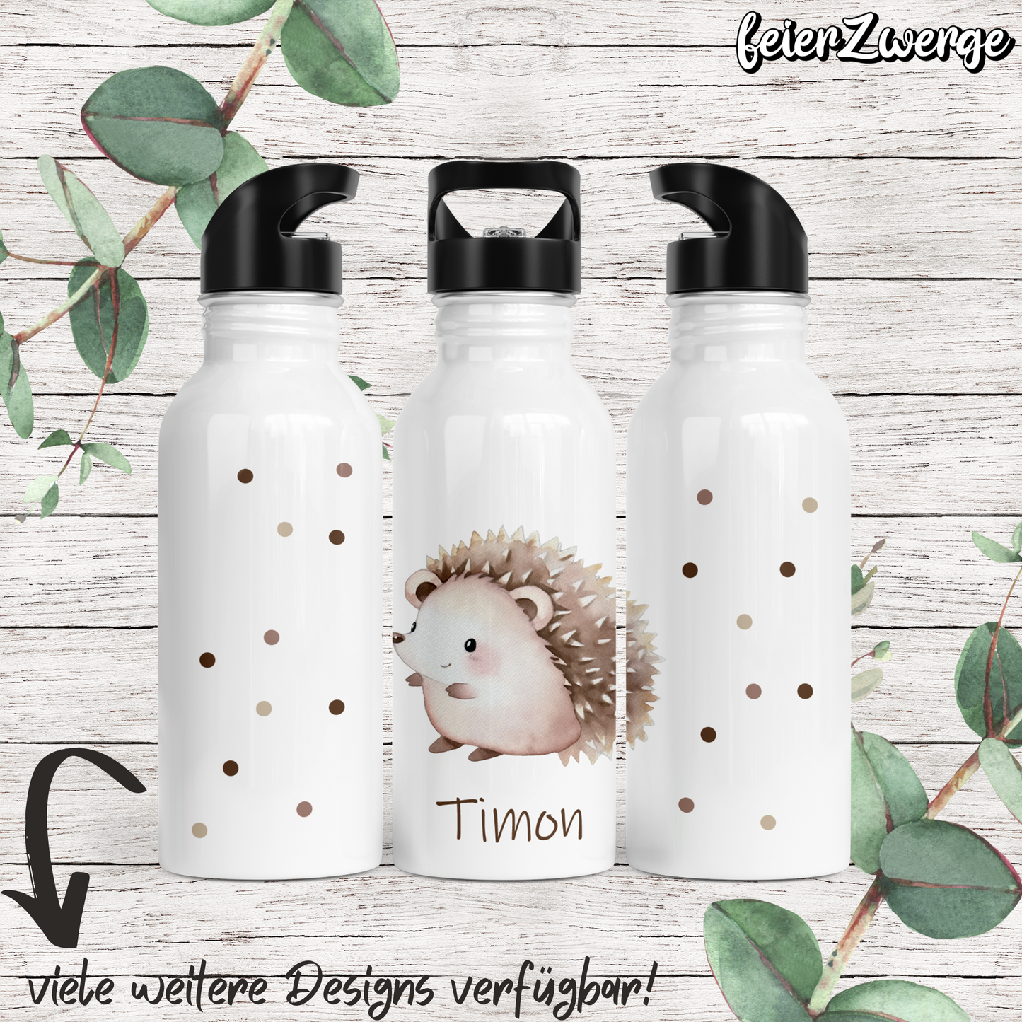 Trinkflasche Tiere Punkte