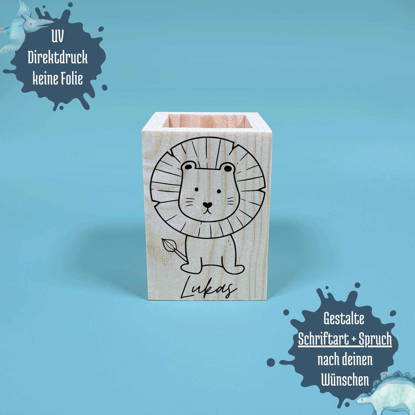 Stiftebecher Tiere Kontur