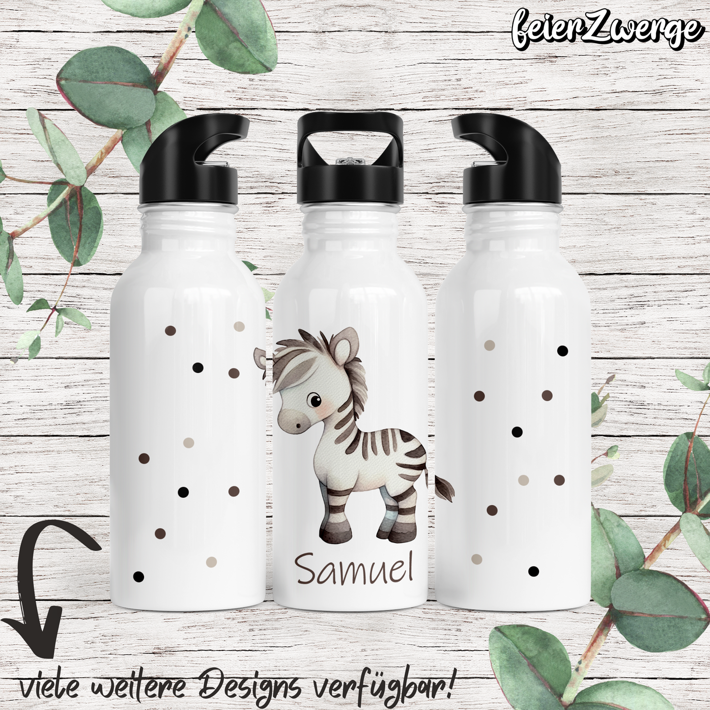 Trinkflasche Tiere Punkte