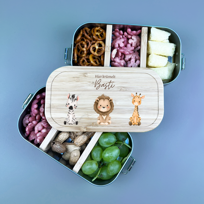 Brotdose Tierfamilie 3 Tiere