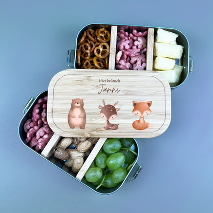 Brotdose Tierfamilie 3 Tiere