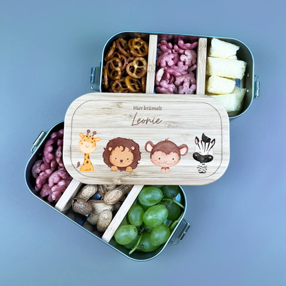 Brotdose Tierfamilie 4 Stück