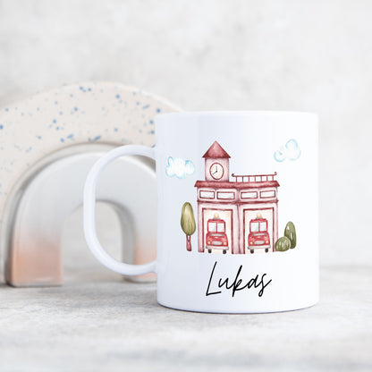 Kunststofftasse Feuerwehr