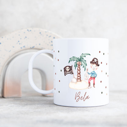 Kunststofftasse niedliche Piraten