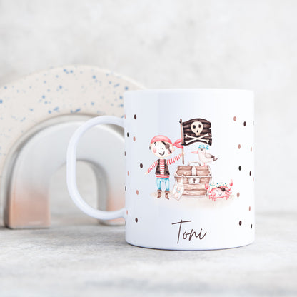 Kunststofftasse niedliche Piraten