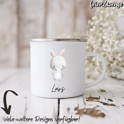 Emaille Tasse Waldtiere