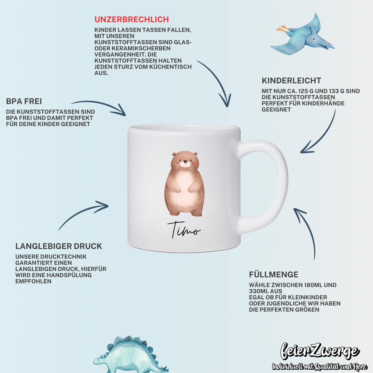 Kunststofftasse Prinzessinnen