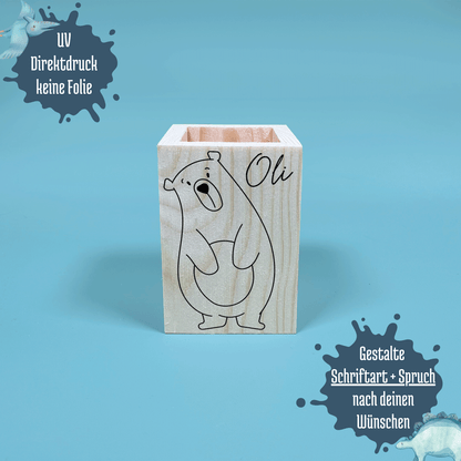 Stiftebecher Tiere Kontur