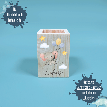 Stiftebecher Luftball Tiere