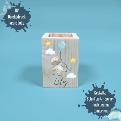 Stiftebecher Luftball Tiere