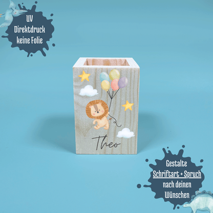 Stiftebecher Luftball Tiere